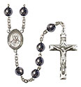 Blessed Pier Giorgio Frassati 8mm Hematite Rosary R6003S-8278