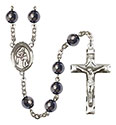 Blessed Caroline Gerhardinger 8mm Hematite Rosary R6003S-8281
