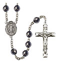 St. Juliana of Cumae 8mm Hematite Rosary R6003S-8372