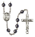 St. Regis 8mm Hematite Rosary R6003S-8380