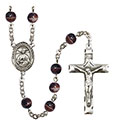 St. Catherine Laboure 7mm Brown Rosary R6004S-8021