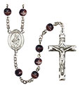 St. Jane of Valois 7mm Brown Rosary R6004S-8029