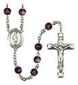 St. Gregory the Great 7mm Brown Rosary R6004S-8048