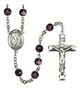 St. James the Greater 7mm Brown Rosary R6004S-8050