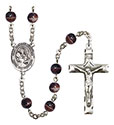 San Raymon Nonato 7mm Brown Rosary R6004S-8091SP