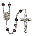 Lord Is My Shepherd 7mm Brown Rosary R6004S-8119