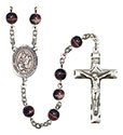 San Martin Caballero 7mm Brown Rosary R6004S-8200SP