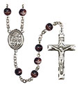 St. Germaine Cousin 7mm Brown Rosary R6004S-8211