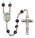St. Isabella of Portugal 7mm Brown Rosary R6004S-8250