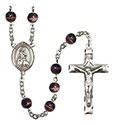 St. Rachel 7mm Brown Rosary R6004S-8251