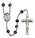 St. Grace 7mm Brown Rosary R6004S-8255