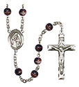 Blessed Caroline Gerhardinger 7mm Brown Rosary R6004S-8281