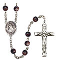 Divina Misericordia 7mm Brown Rosary R6004S-8366SP