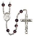 St. Kieran 7mm Brown Rosary R6004S-8367