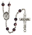 St. Philip Neri 7mm Brown Rosary R6004S-8369