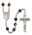 Blessed Herman the Cripple 7mm Brown Rosary R6004S-8403