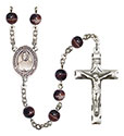 Blessed Emilie Tavernier Gamelin 7mm Brown Rosary R6004S-8437