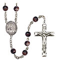St. Kateri Tekakwitha 7mm Brown Rosary R6004S-8438