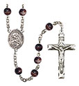 O/L of the Precious Blood 7mm Brown Rosary R6004S-8448