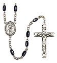 St. Marcellin Champagnat 8x5mm Black Onyx Rosary R6005S-8131