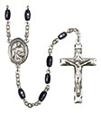 St. Placidus 8x5mm Black Onyx Rosary R6005S-8240