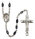 Blessed Caroline Gerhardinger 8x5mm Black Onyx Rosary R6005S-8281