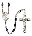 St. Dunstan 8x5mm Black Onyx Rosary R6005S-8355