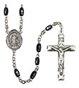 St. Juliana of Cumae 8x5mm Black Onyx Rosary R6005S-8372