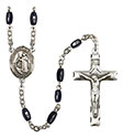 St. Raymond of Penafort 8x5mm Black Onyx Rosary R6005S-8385