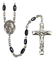 O/L of Assumption 8x5mm Black Onyx Rosary R6005S-8388