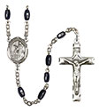 St. Jacob of Nisibis 8x5mm Black Onyx Rosary R6005S-8392