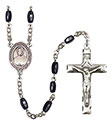 Blessed Emilie Tavernier Gamelin 8x5mm Black Onyx Rosary R6005S-8437