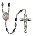 St. Ephrem 8x5mm Black Onyx Rosary R6005S-8449