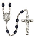 St. James the Greater 8x6mm Black Onyx Rosary R6006S-8050