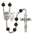 St. George/Nat&#39;l Guard 7mm Black Onyx Rosary R6007S-8040S5