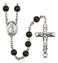 St. Peter the Apostle 7mm Black Onyx Rosary R6007S-8090