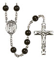 St. Stanislaus 7mm Black Onyx Rosary R6007S-8124