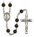 O/L of Fatima 7mm Black Onyx Rosary R6007S-8205