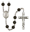 St. Victor of Marseilles 7mm Black Onyx Rosary R6007S-8223