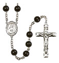 St. Rose Philippine Duchesne 7mm Black Onyx Rosary R6007S-8371