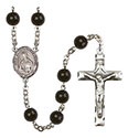 St. Edmund of East Anglia 7mm Black Onyx Rosary R6007S-8445