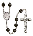 Blessed Jose Canchez del Rio 7mm Black Onyx Rosary R6007S-8446