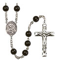 O/L of the Precious Blood 7mm Black Onyx Rosary R6007S-8448