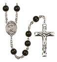 St. Ephrem 7mm Black Onyx Rosary R6007S-8449